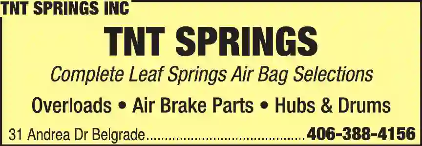 Truck Equipment & Parts - New print ad for TNT Springs Inc