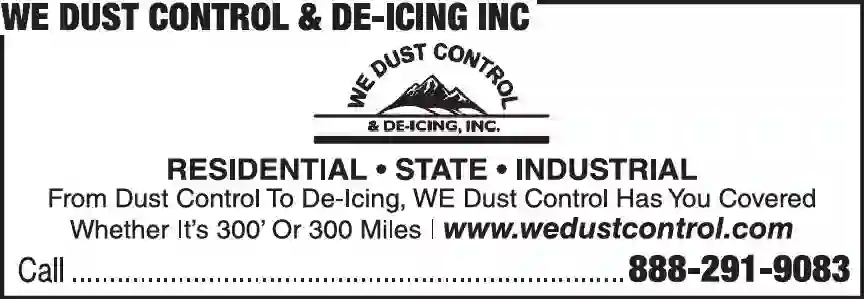 Road Treatment & Dust Control print ad for WE Dust Control & De-Icing Inc
