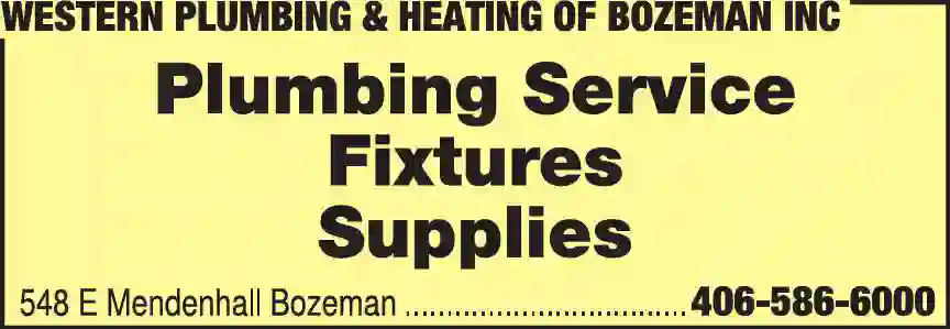 Plumbing Contractors print ad for Western Plumbing & Heating Of Bozeman Inc