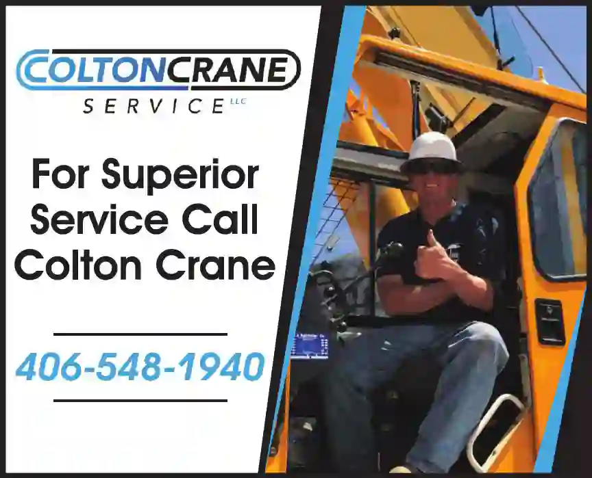 Cranes - Service, Sales & Rental print ad for Colton Crane Service LLC