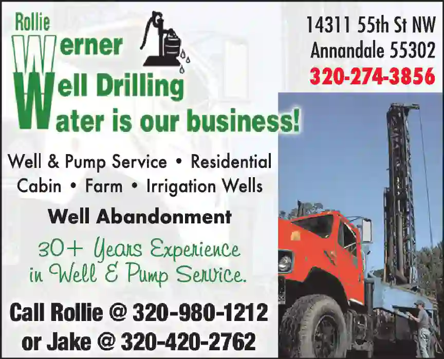Pumps - Service & Repair print ad for Rollie Werner Well Drilling