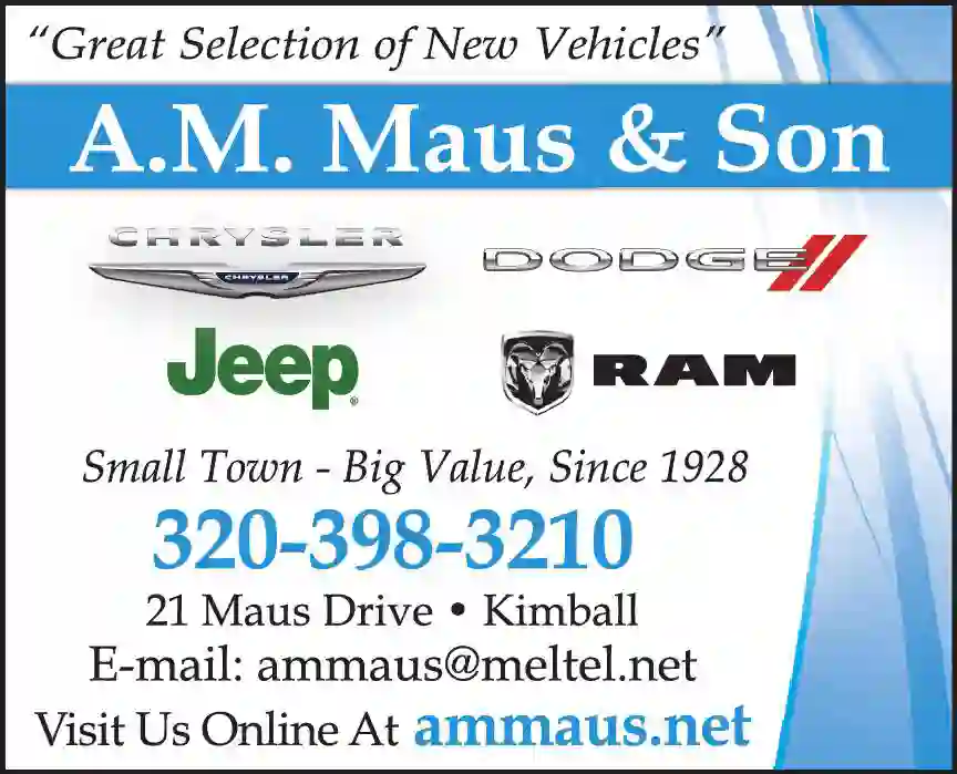 Auto Dealers - New print ad for Maus A M & Son