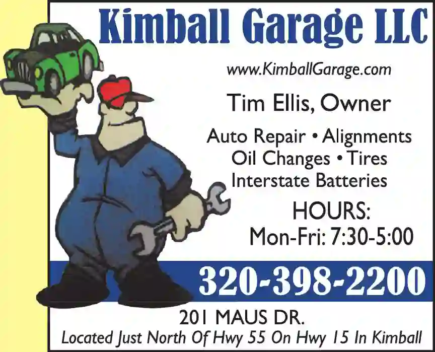 Auto Repair & Service print ad for Kimball Garage LLC