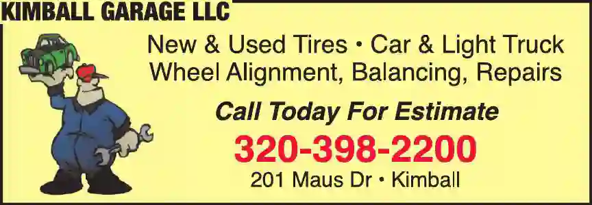 Tire Dealers print ad for Kimball Garage LLC