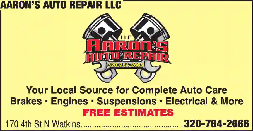 Auto Repair & Service print ad for Aaron's Auto Repair LLC