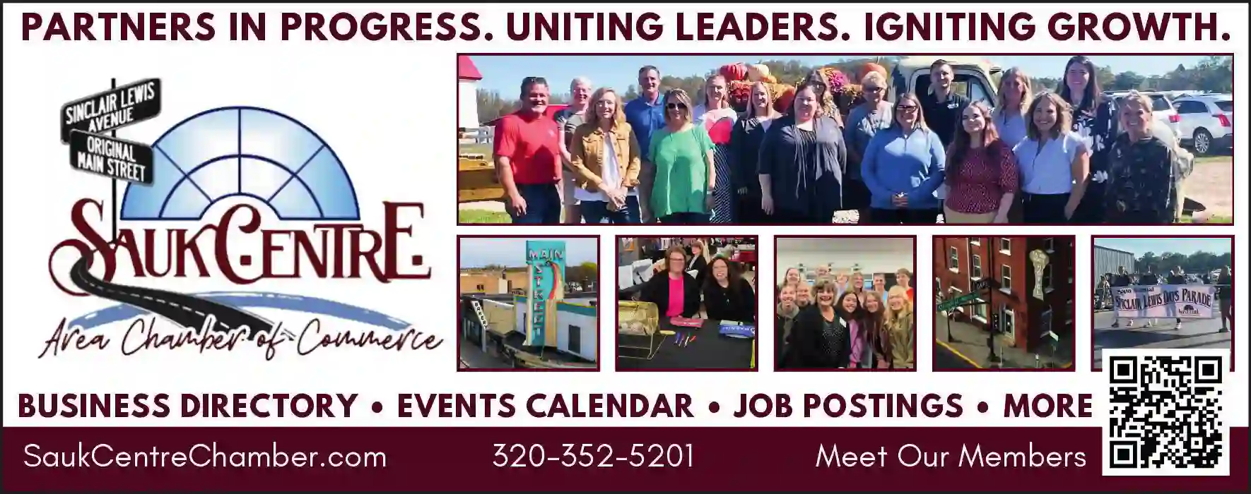 Chambers of Commerce print ad for Sauk Centre Area Chamber Of Commerce
