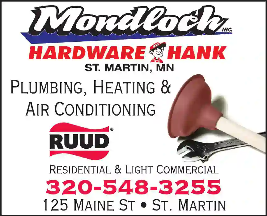 Plumbing Contractors print ad for Mondloch Inc