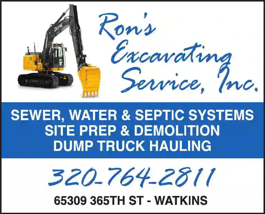 Excavating Contractors print ad for Ron's Excavating Service Inc