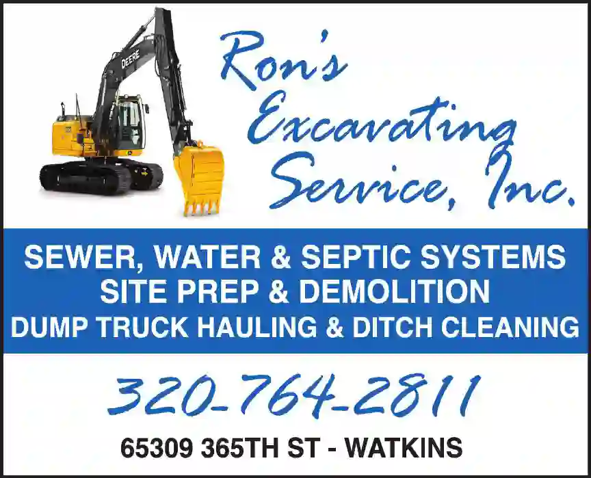 Septic Tanks & Systems - Contractors, Designers & Dealers print ad for Ron's Excavating Service Inc