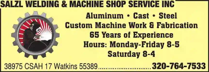 Welding print ad for Salzl Welding & Machine Shop Service Inc