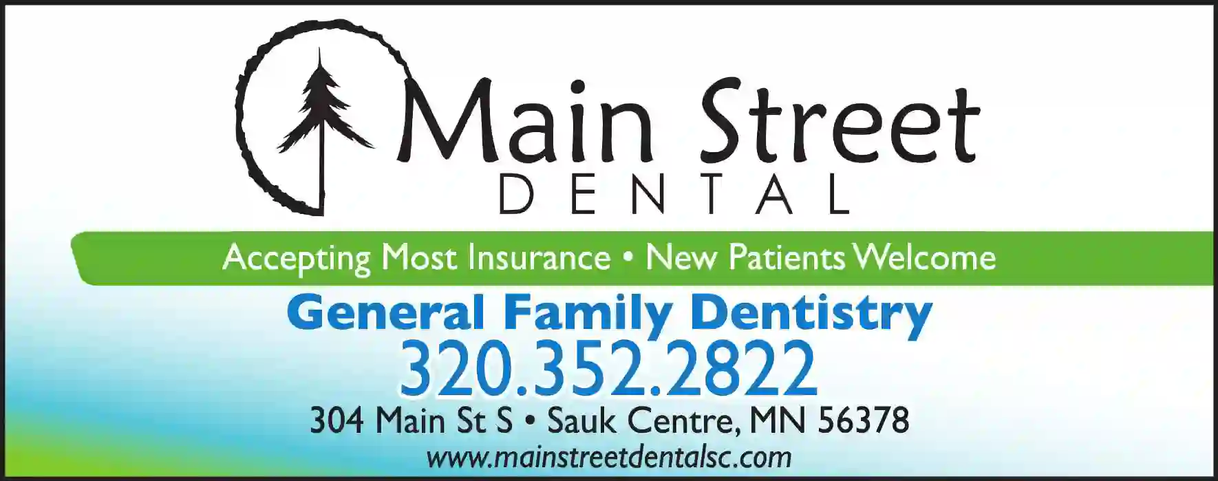 Dentists print ad for Main Street Dental