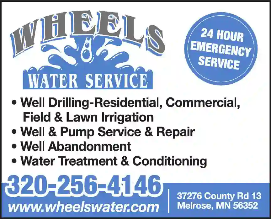 Well Drilling & Service print ad for Wheels Water Service