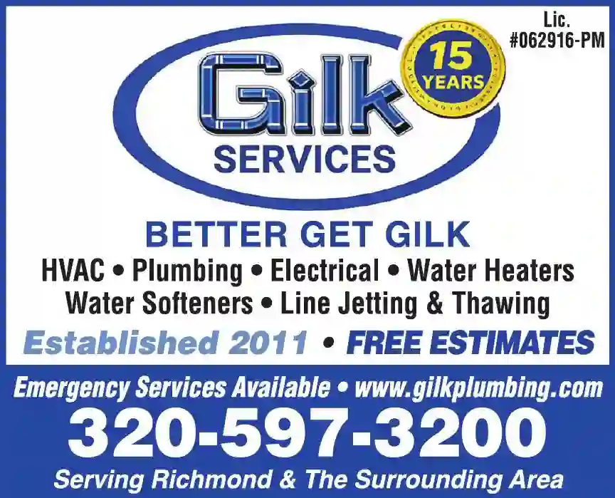 Plumbing Contractors print ad for Gilk Services