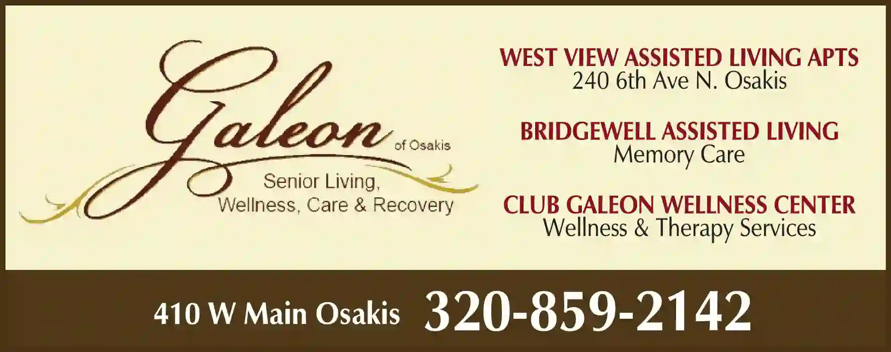 Assisted Living Facilities print ad for Galeon