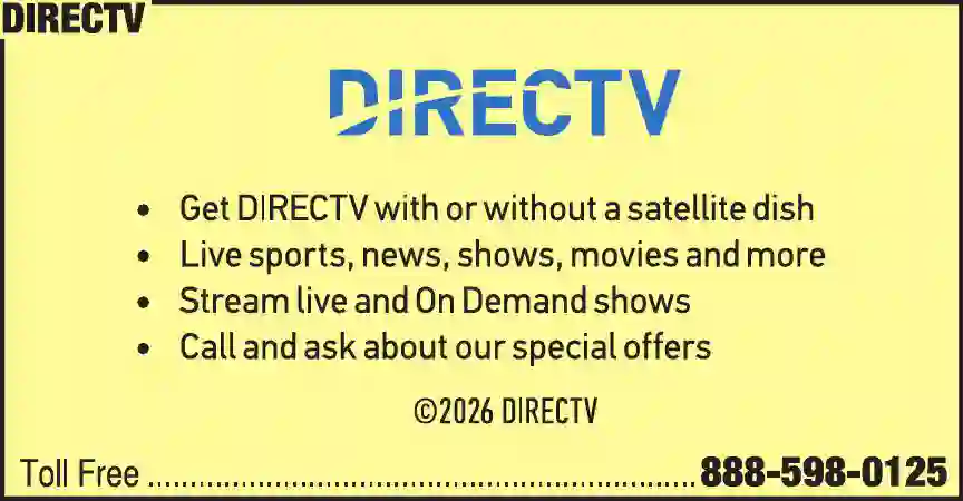 Television - Cable, CATV & Satellite print ad for DirecTV