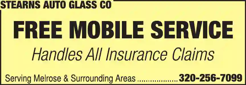 Glass - Auto, Plate, Window print ad for Stearns Auto Glass Co