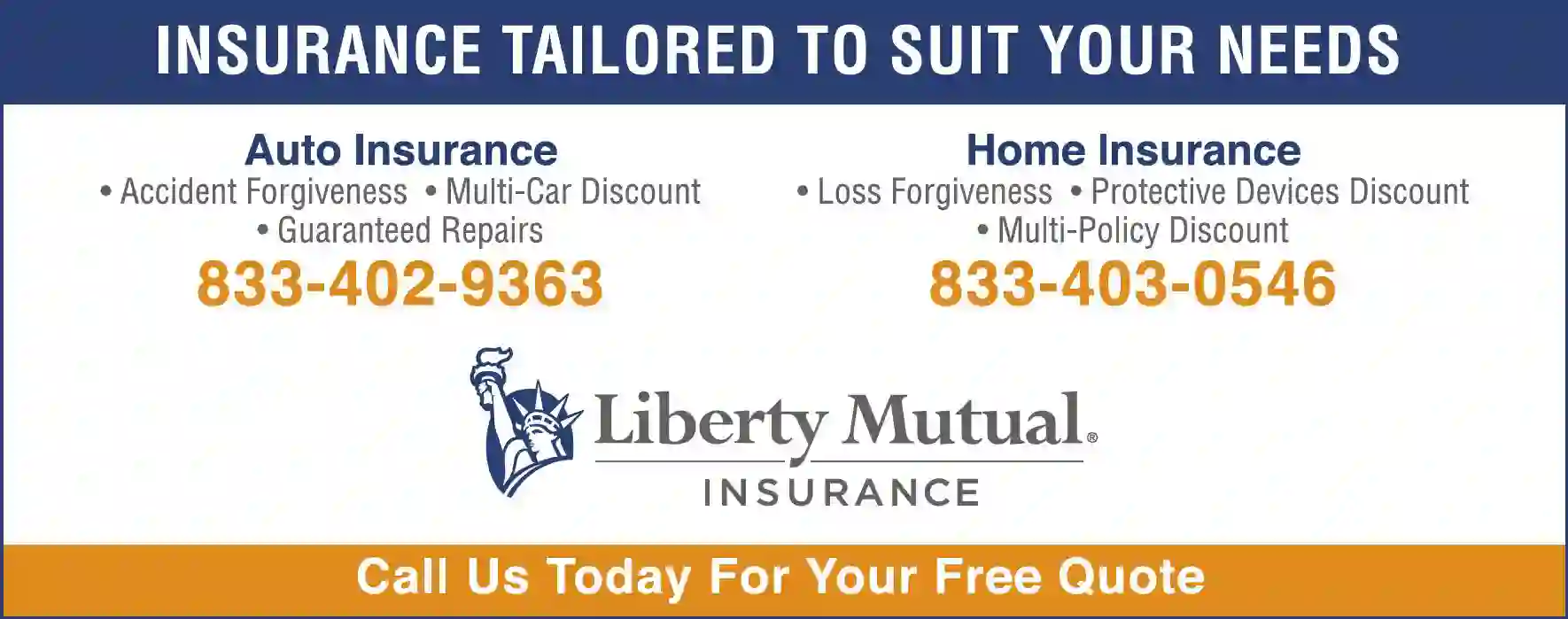 Insurance print ad for Liberty Mutual Insurance