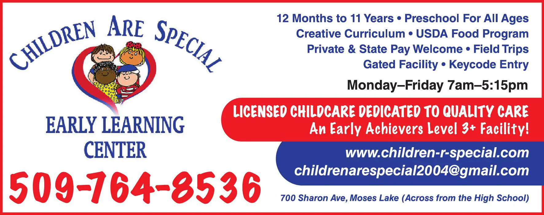 Child Care print ad for Children Are Special