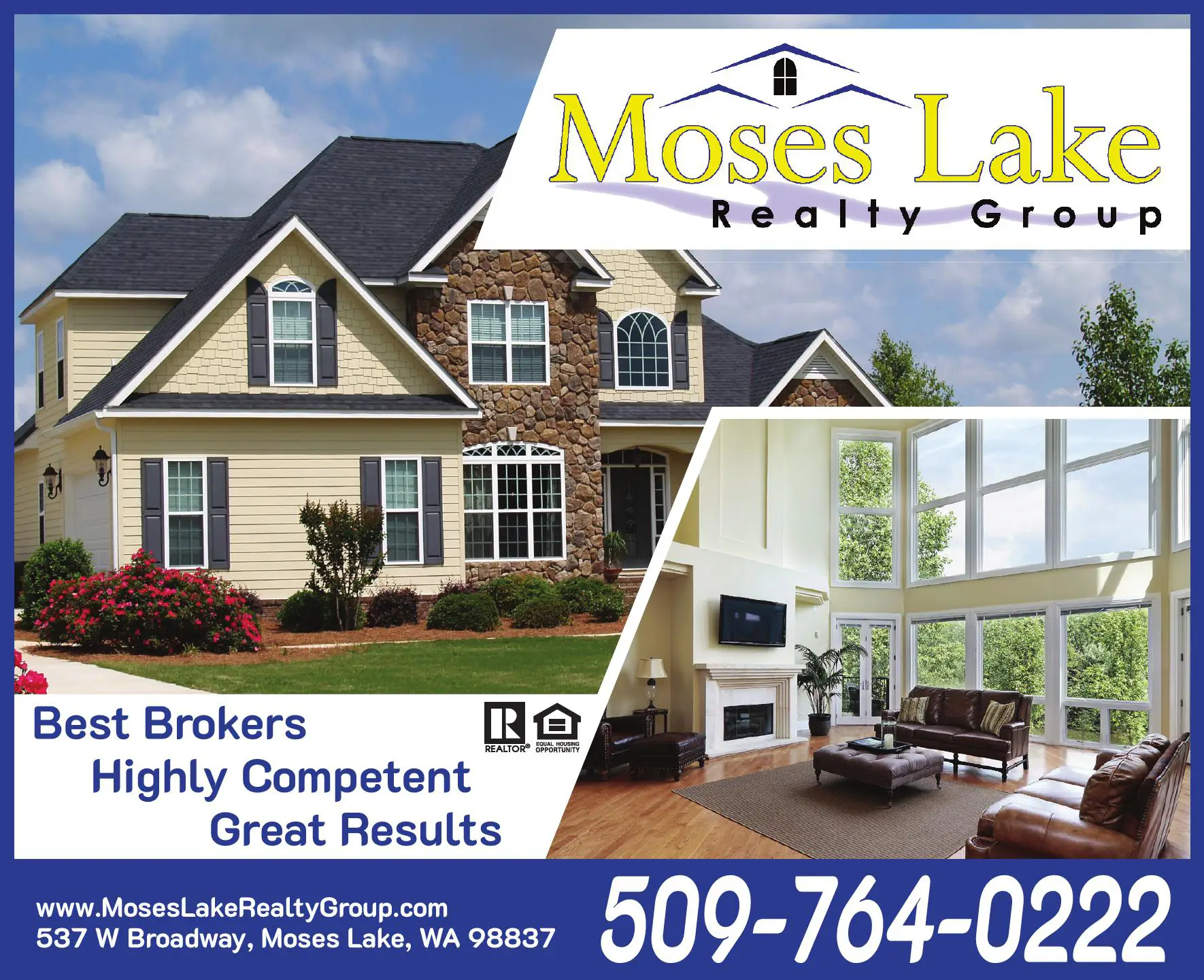 Real Estate print ad for Moses Lake Realty Group