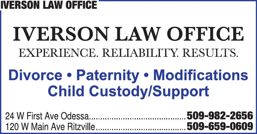 Attorneys - Family Law print ad for Iverson Law Office