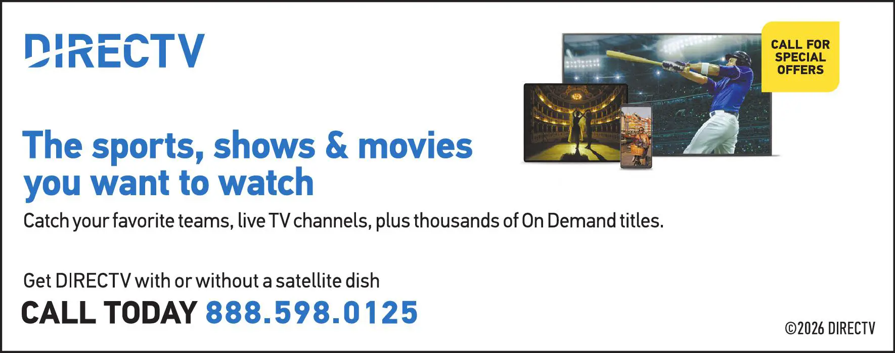 Internet Service Providers print ad for DirecTV