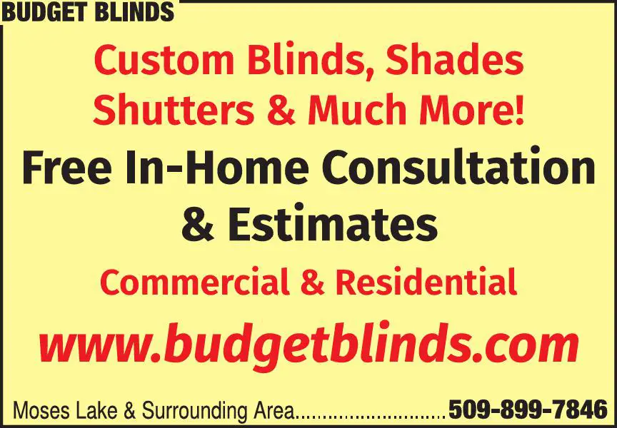 Window Coverings - Dealers print ad for Budget Blinds