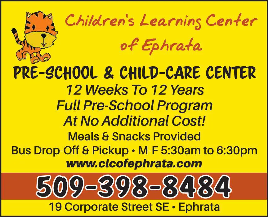 Day Care print ad for Children's Learning Center Of Ephrata