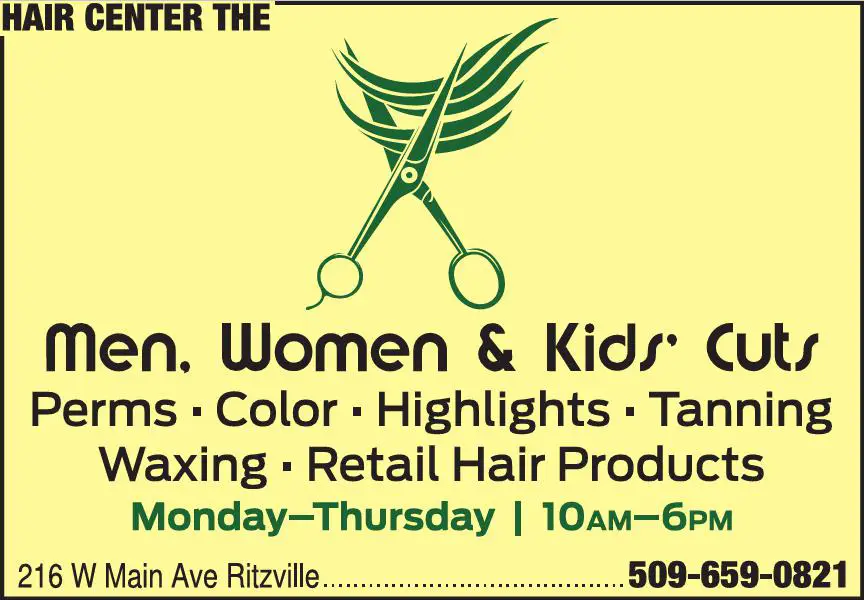 Beauty Salons & Services print ad for Hair Center The