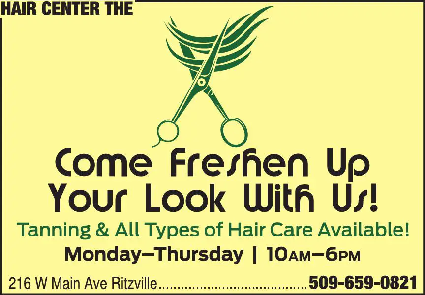 Tanning Salons print ad for Hair Center The