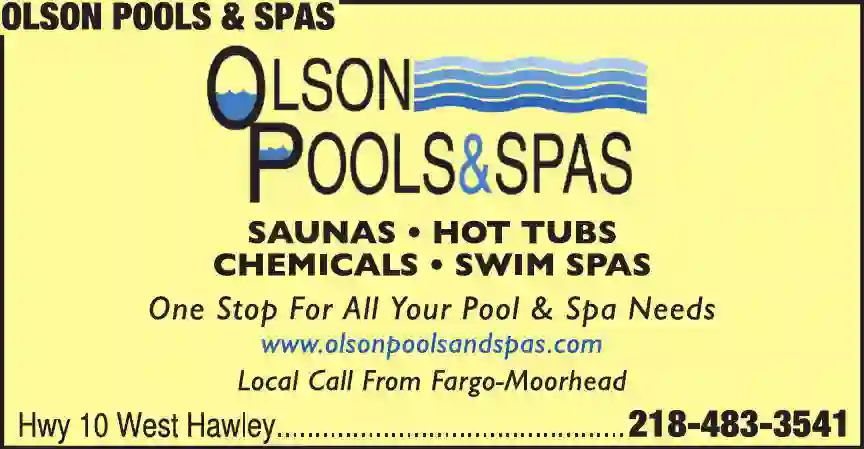 Pools print ad for Olson Pools & Spas