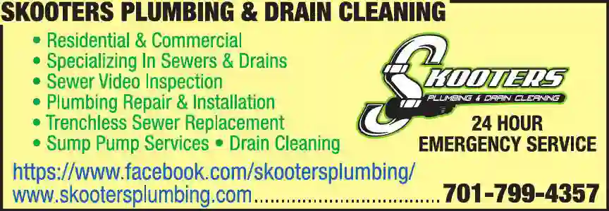 Plumbing Drains & Sewer Cleaning print ad for Skooters Plumbing & Drain Cleaning