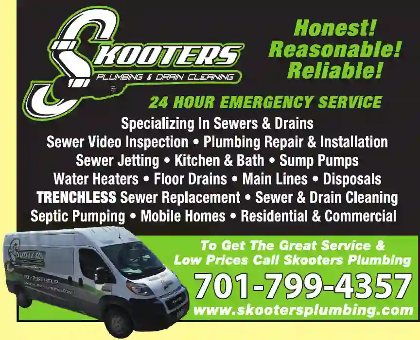 Drain Cleaning print ad for Skooters Plumbing & Drain Cleaning