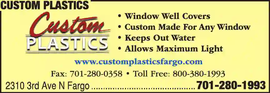 Window Well Covers print ad for Custom Plastics