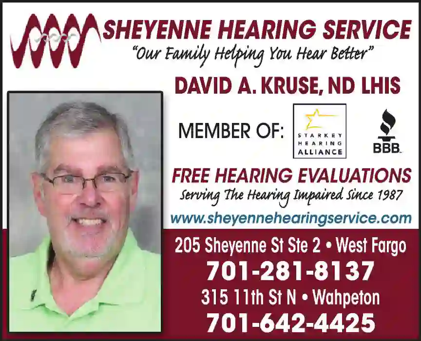 Hearing Aids & Assistive Devices print ad for Sheyenne Hearing Service