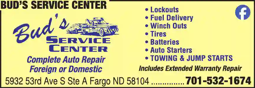 Auto Repair & Service print ad for Bud's Service Center