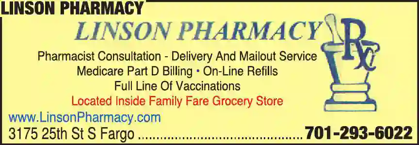 Pharmacies print ad for Linson Pharmacy