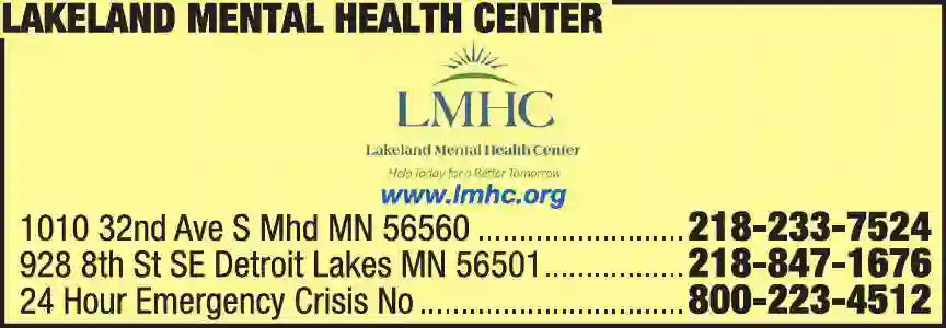 Mental Health Services print ad for Lakeland Mental Health Center