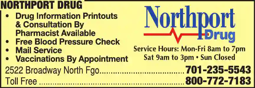Pharmacies print ad for Northport Drug