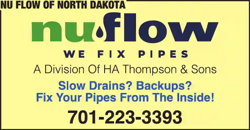 Plumbing Drains & Sewer Cleaning print ad for Nu Flow Of North Dakota