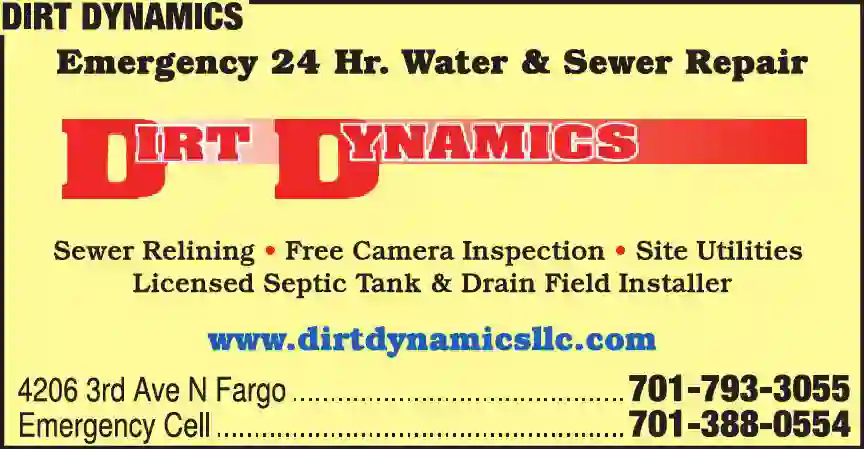 Plumbing Drains & Sewer Cleaning print ad for Dirt Dynamics