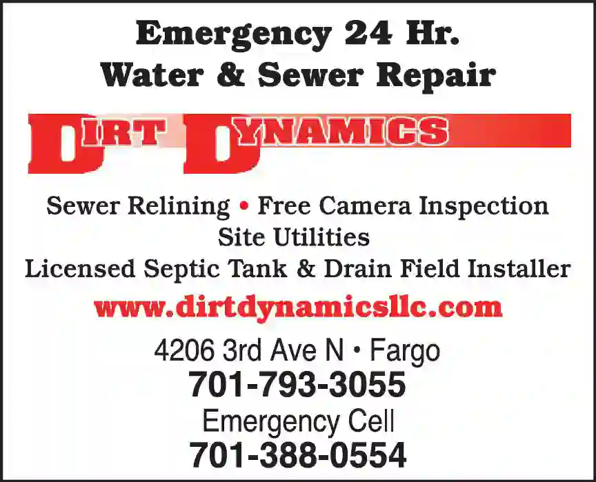Excavating Contractors print ad for Dirt Dynamics