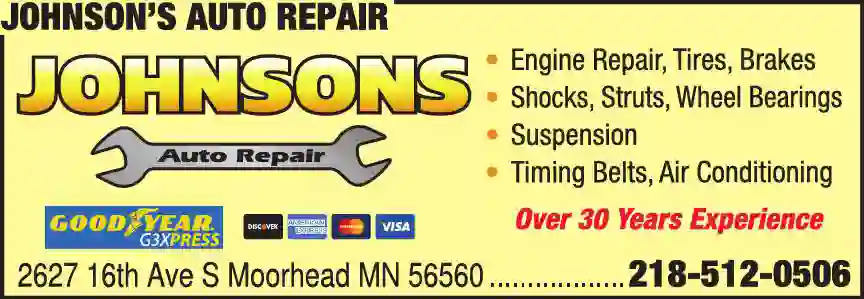 Auto Repair & Service print ad for Johnson's Auto Repair