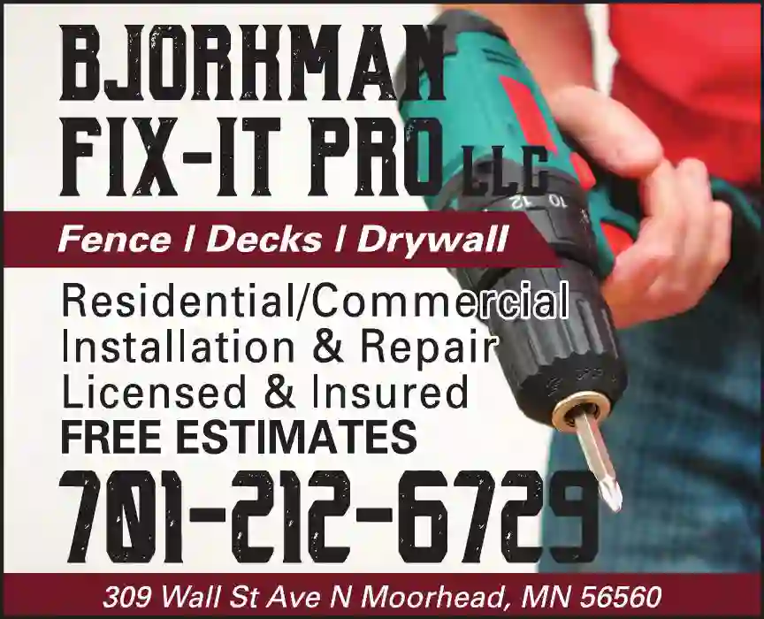 Home Improvements print ad for Bjorkman Fix-It Pro LLC