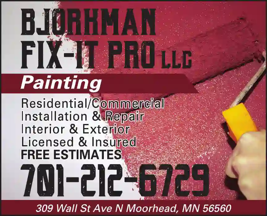Painting Contractors print ad for Bjorkman Fix-It Pro LLC