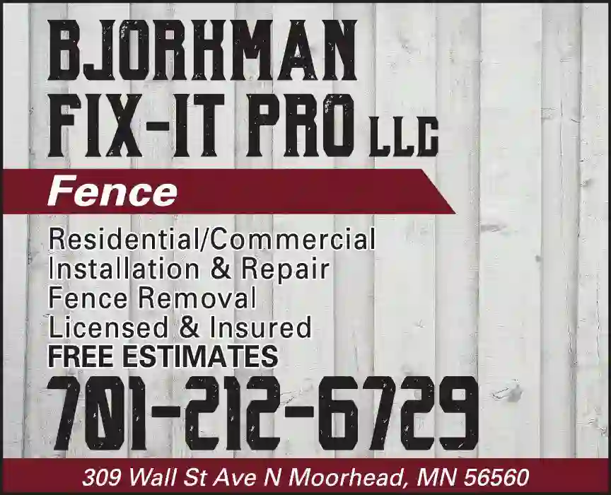 Fence print ad for Bjorkman Fix-It Pro LLC