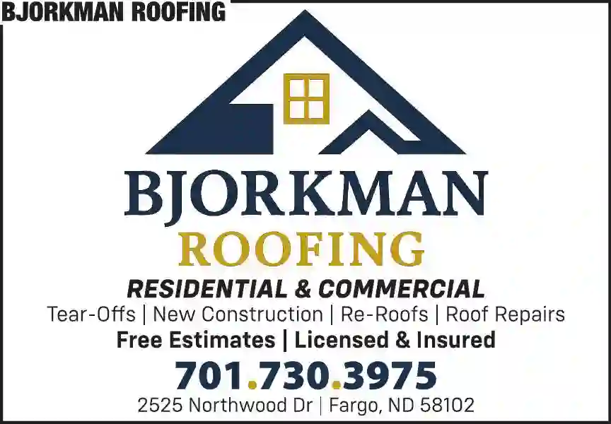 Roofing Contractors print ad for Bjorkman Roofing