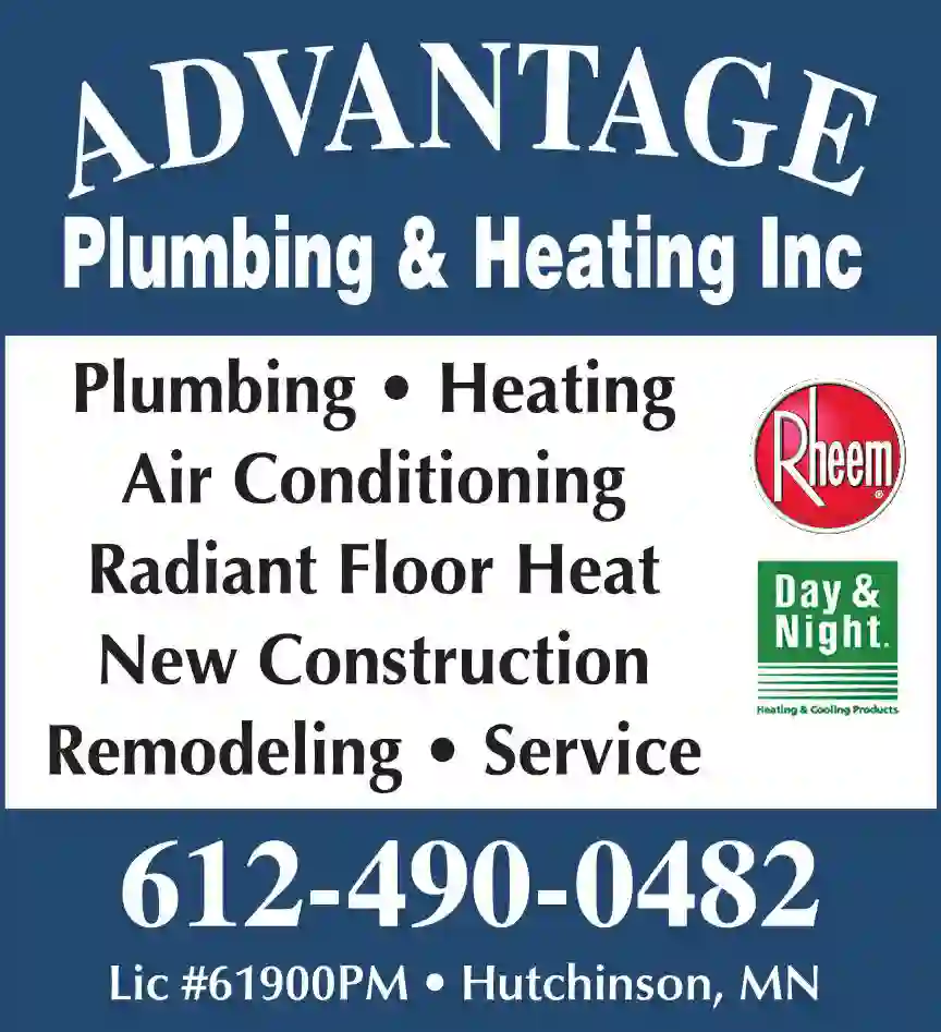 Plumbing Contractors print ad for Advantage Plumbing & Heating Inc