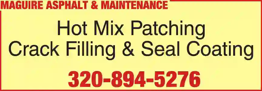 Paving Contractors print ad for Maguire Asphalt & Maintenance
