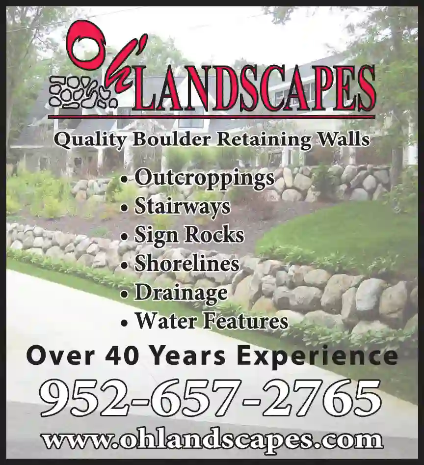 Landscape Contractors print ad for Oh' Landscapes LLC