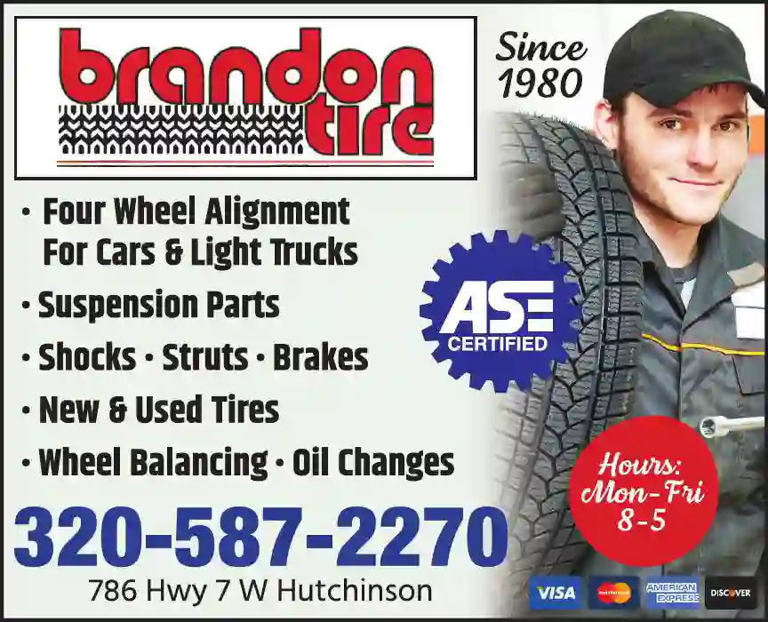Tire Dealers print ad for Brandon Tire